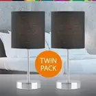 Mia Touch Sensor Lamp LED Desk Bedside Study Reading Table Light Black 2 Pack