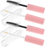 HAPINARY Empty Mascara Tubes Lip Gloss Tubes 4pcs Pet Shadow Tip Liner Holders Diy Eyeliner Mascara Bottles Pink Reusable Washable Random