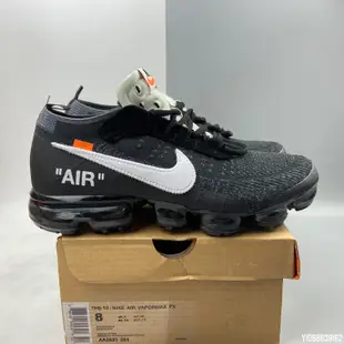 Nike Air Off White x  Vapor Max  黑白 百搭防滑慢跑男女鞋鞋 AA3831-001