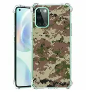 (Digi Woods Camo)ShockProof TPU phone case cover(Clear)for Oneplus Nord N10 5G