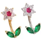 Flower Navel Belly Button Ring Bars Piercing Jewellery