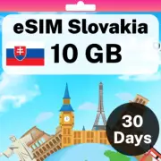 eSIM Slovakia - 10 GB - 30 Days - Travel eSIM | QR code activation