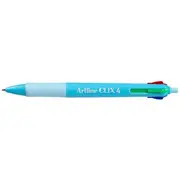 Artline Clix 4 Colour Retractable Ballpoint Pen Blue Barrel