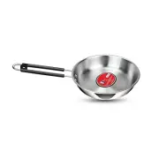 Triply Fry Pan Induction Bottom Deep Steel Stainless Induction Base Fryer 800ml