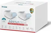 D-Link Aquila PRO AI AX6000 Wi-Fi 6 Mesh System (M60 2-Pack) - Dual-Band Wi-Fi 6 Mesh System, 510sqm Coverage, 2.5Gbps WAN Port, WPA3 Security, Voice Control