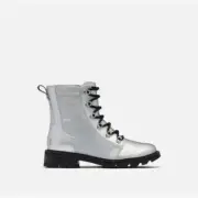 Sorel Lennox Lace Pure Silver Boots - NWT - Size 7