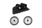 Ford FG Falcon XR6 XR6T Dual Cup Gauge Pod w/ White Turbo Boost & Oil Temp Gauge