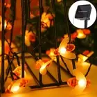 Solar String Light Garden Lamp 0.06W 3000K 4.5V Solar Energy Warm White