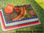 New Decopac Go Diego Go Cake Kit w/ Interlocking Animals