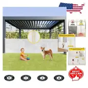 Reinforced 42" Tall Retractable Baby and Pet Gate – 160" Wide Safety Solution