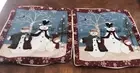 2 Snowman Snowmen Family Tapestry & Chenille Tapestry Pillow Cover Shells 2nd
