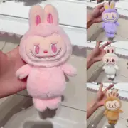 1PCS 17cm Labubu Doll Plush Doll Pendant Keychain Backpack Stuff Plush Toy