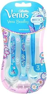 Gillette Venus Vera Bradley Disposable Razors (Pack of 3)