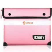 5200°F Fireproof Document Bag -Heat Insulated Upgraded Water Fire Proof Bag w...
