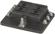 Blade Fuse 6 Way Block Screw Terminal Connection with fuse blown indicator LEDs