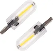 YOSADIER 10pcs Warm White LED Car Side Light Bulbs Dc License Plate Lamps for Fit Durable Design Suitable for Backup Trunk and Marker Light Applications