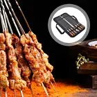 Skewer Bbq Tool 10pcs Bbq Skewers Spices with Wood Handles for Outdoor Grilling