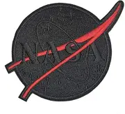 OYSTERBOY NASA National Aeronautics and Sace Administration Meatball Tactical Patch (Iron-on (Black))