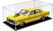 Acrylic Display Case for 1:18 BIANTE Ford XY Falcon GT-HO Street Machine Hazard NEON Yellow Diecast Car Model Figure Storage Box Dust Proof Glue Free