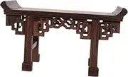 OSOLADY Flower Vase Pedestal Table Japanese Style Altar Table Small Altar Table for Display