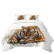 Cool Art Painting Tiger Coverlet