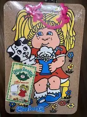 Cabbage Patch Kids 1983 Hanging Cork Board Message Display Vintage Toys 1980s