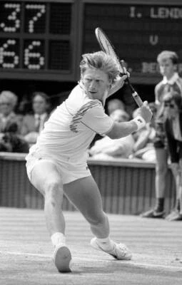 Boris Becker Of West Germany Returns The Ball V Ivan Lendl 1988 Tennis Photo 2