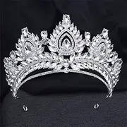 [Generic] Women's Luxury Tiaras And Crown Large Crystal Banquet Wedding Headband Party Diadem Bridal Dress Hair Accessories