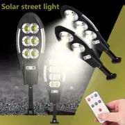 Solar Street LED Light Motion Sensor Remote Outdoor Garden Yard Flood Down Lamp-