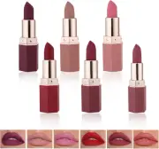 Pure Vie Lipstick Set 6Pcs Matte Nude Liquid Lipstick Non-stick Long Lasting Lip