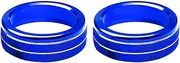 JIUYIN Knob Ring Cover,Fit For, A B CLA GLA X156 C117 W176 Car Center Console Air Condition Switch Trim Interior Accesssories Dashboard Knob Ring(Blue)