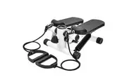 Mini Stepper Home Office Stair Stepper Machine with Resistance Bands and LCD Monitor for Full Body Workout Cardio Exercises Calves Trainer Calf Stretch