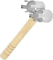 Moxibustion Treatment Device Moxa Strips Clip Dual Head Moxa Sticks Holder for Heat Therapy Natural Wood Handle
