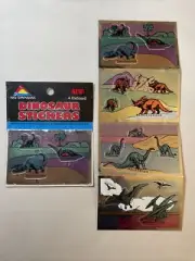 Dinosaur Stickers Chrome 4 Mini Sheets New In Package Made In USA