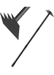 Hoe Garden Tool Long Handle, 31-60 Inch Long Triangle Hoe Manual Weeder, Heav...