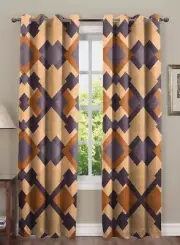 Super Soft Brushed Microfiber Cotton Door Curtains 7 Feet Pack of 2