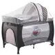 免運費 POPO 雙層安全嬰兒床(具遊戲功能)嬰幼兒安全遊戲床(棕色) 附遮陽棚/尿布台/蚊帳/收納袋/可開側門