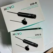 Movo LV8-D XLR Lavalier Directional (Omni) Mic w. Phantom Power + Windscreen