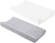 HAPINARY 2pcs Cover Changing Pad Protector Changing Pad Liner Diaper Changing Pad Diapers Arch Wall Decal Table for Grey Changing Pad Protector Polyester