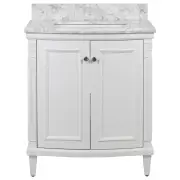 Montana Small Single Vanity (w/ White Marble Top)