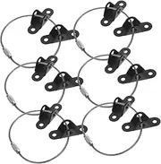 LOLIPPYY 6 Sets Kids Proof Furniture Straps Anti Tip Wall Anchors for Tv Stand Cabinets Wardrobes and Shoe Racks Prevents Accidents Essential Child Safety Product