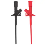 2 Pcs Multimeter Test Probes Hook Clip Lead Clips Circuit Testers