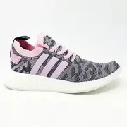 Adidas NMD R2 PK PrimeKnit Wonder Pink Black Womens Size 9.5 Sneakers BY9521