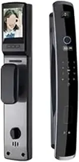 3D Face Recognition Fingerprint Waterproof Smart Door Lock WiFi Remote Photo Control Unlocking with App Key NFC Card RFID Slimline Design(24x240s) Aqiong