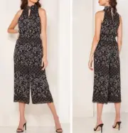 NWT TED BAKER LONDON Marcila Hazel High Neck Wide Leg Floral Jumpsuit Size 1(S)