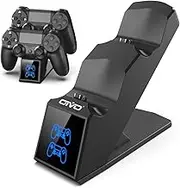 OIVO PS4 Controller Charger, PS4 Charger USB Charging Dock Station Compatable with PS4/PS4 Slim/PS4 Pro Controller, Upgraded Fast-Charging Port for PlayStation 4 Controllers