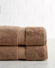 Superior Highly Absorbent 2pc Solid Bath Egyptian Cotton Towel Set