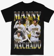 Manny Machado Tee Shirt San Diego Padres MLB Baseball T-shirt
