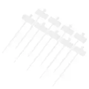 250pcs Marker Cable Zip Ties, 4'' Self-Locking Nylon Labels Tags Zip Tie, White