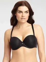 NEW TAG Chantelle 3954 Sublime Invisible Plunge Strapless Bra Black 38C W/STRAP